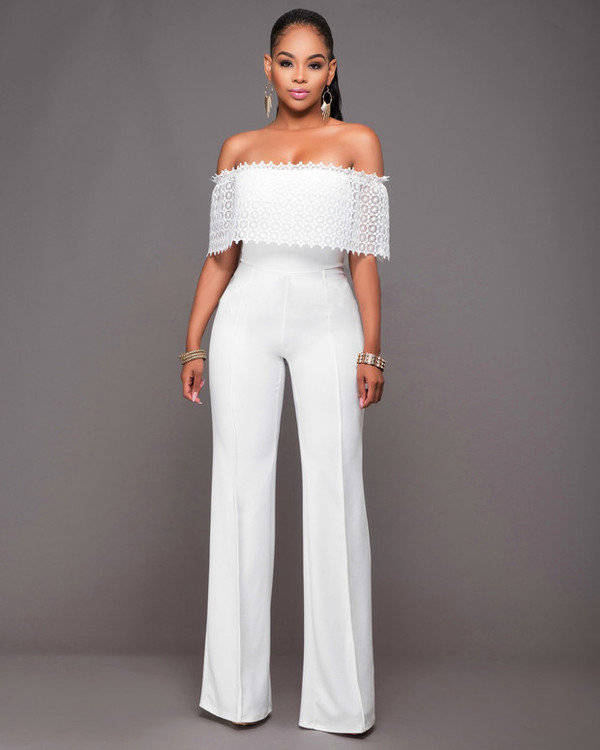 JUMPSUITS/JUMPSUIT/JUMPSUIT FOR WOMEN/WHITE JUMPSUIT