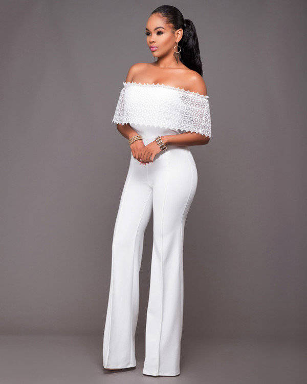 JUMPSUITS/JUMPSUIT/JUMPSUIT FOR WOMEN/WHITE JUMPSUIT