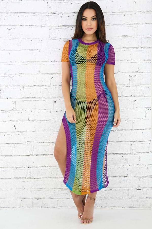 COVERUP/BEACH COVER UP/SWIMWEAR COVER UP/COLORFUL BEACH DRESS COVER UP