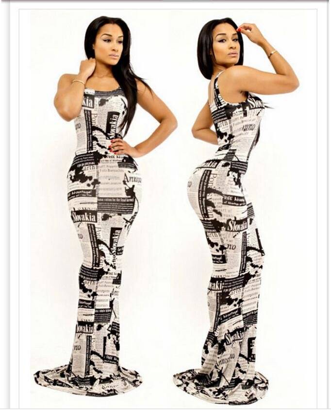 DRESSES/DRESS/MAXI DRESS/BLACK AND WHITE MONOCHROME PRINT MAXI DRESS