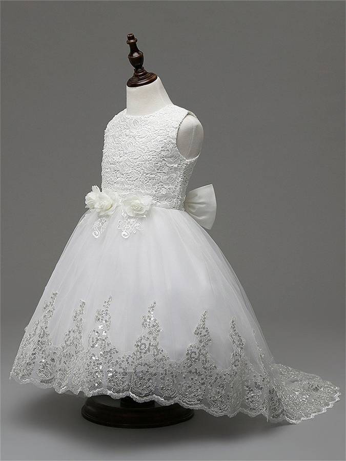 GIRLS DRESSES/GIRLS DRESS/FLOWER GIRLS DRESS/GIRLS PARTY DRESS/WHITE DRESS