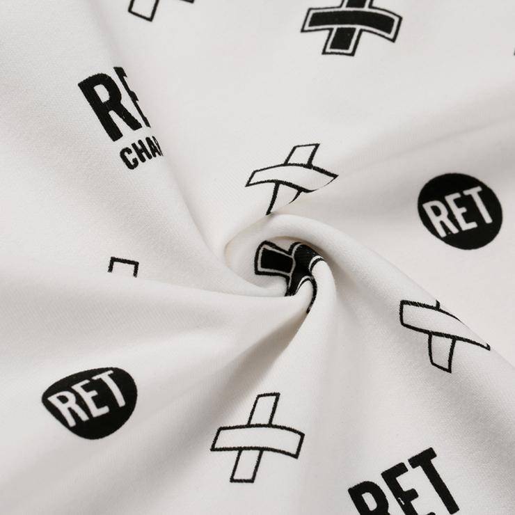 Men's Printed Short Sleeve Hooded Red Tees - Large