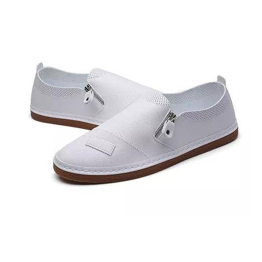 White Casual Fashion Loafer Shoes - Size 39