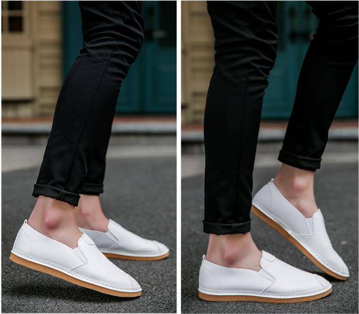 White Casual Fashion Loafer Shoes - Size 39