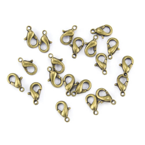 Clasps, Antique Bronze Lobster Clasps, 10x6mm (10 Pcs)