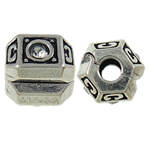 PANDORA STYLE RONDELLE CLIP ON DRUM SHAPE WITH RHINESTONES