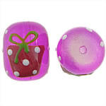 GLASS LAMPWORK BEADS WITH GIFT DESIGN 14 MM