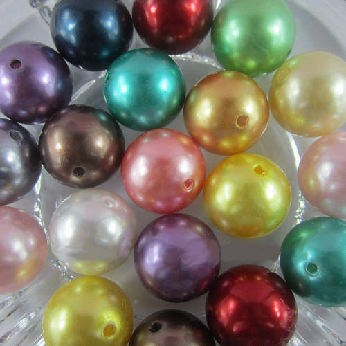 PEARLS FOR CHUNKY JEWELRY - 24 mm - MIXED