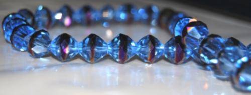 SWAROVSKI TOP DRILLED BLUE COLOR BICONE BEADS 10MM