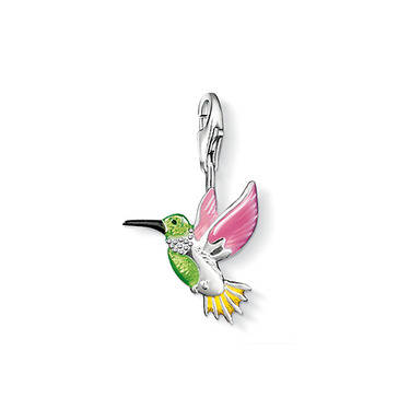 925 SILVER HUMMING BIRD CHARM WITH SPRING CLASP