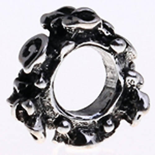 PANDORA STYLE - SPACER BEADS WITH BUTTERFLY AND SWIRL DESIGN