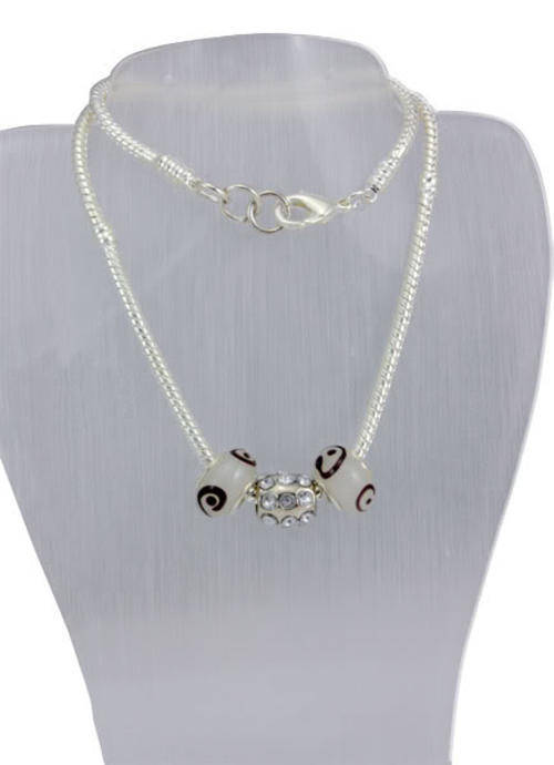 ***CLEARANCE SALE*** NECKLACES - EUROPEAN - SNAKE CHAIN - 45cm - COMPLETE WITH BEADS