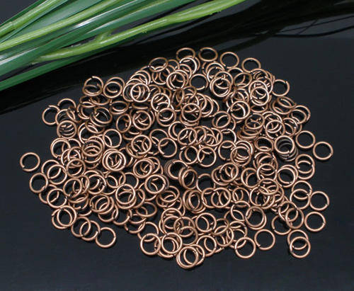 JUMP RINGS - COPPER - 6mm - SOLD PER PACK OF 20 PCS