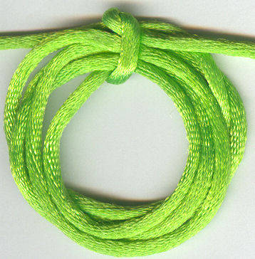 NYLON CORD - SATIN - APPLE - 2.5mm - SOLD PER METER