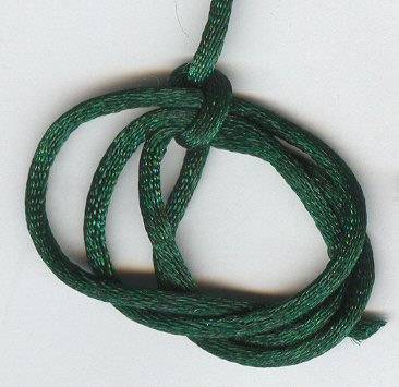NYLON CORD - SATIN - DARK GREEN - 2.5mm - SOLD PER METER
