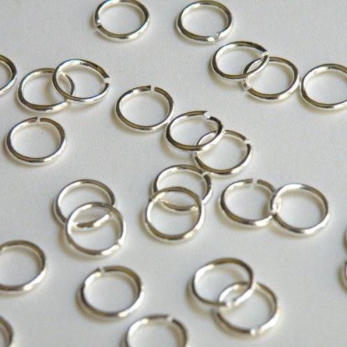 Jump Rings Shiny Silver 6mm