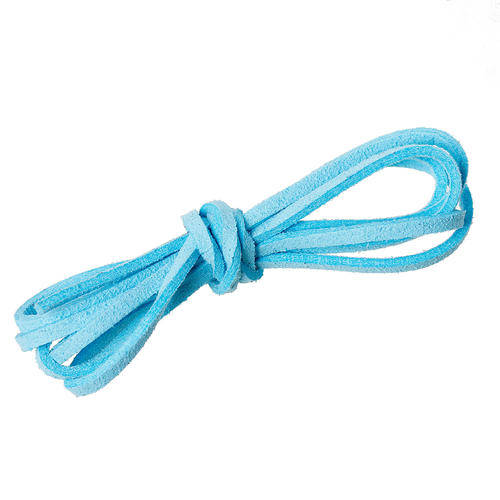 FAUX SUEDE MICROFIBER VELVET CORD - BLUE - FLAT - 2.9mm - SOLD PER METER