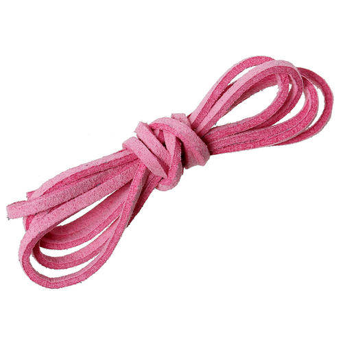 FAUX SUEDE MICROFIBER VELVET CORD - PINK - FLAT - 2.9mm - SOLD PER METER