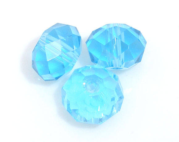 BEADS/CRYSTAL BEADS/CZECH CRYSTAL BEADS/RONDELLE CRYSTAL BEADS/SKY BLUE CRYSTAL BEADS/6MM