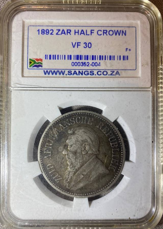 1892 ZAR Half Crown