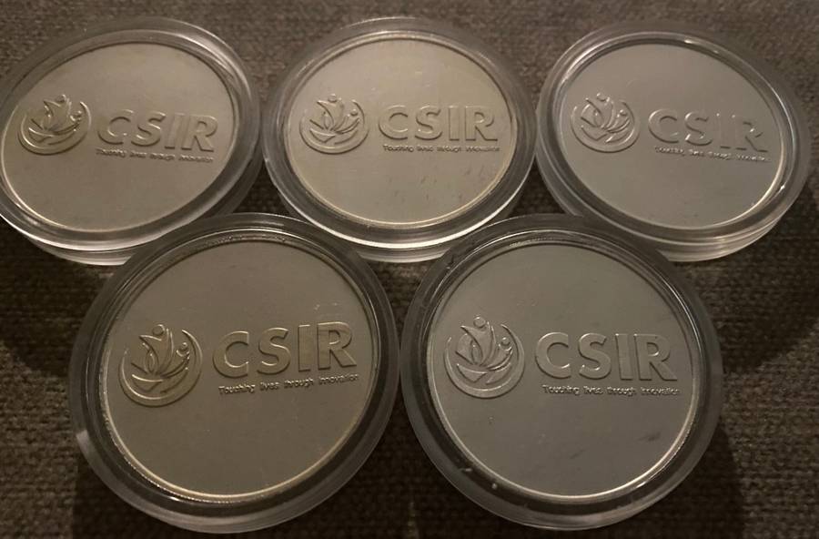 5 X SILVER CSIR ONE 1 Oz COINS