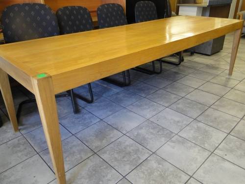 10 to 12 Seater Solid Oak Dinningroom/Meeting Table for-sale