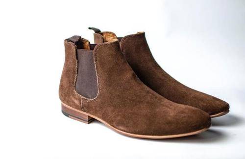 Chelsea-Point Suede Leather Boot