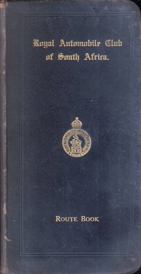 Royal Automobile Club of South Africa Route Book 1927