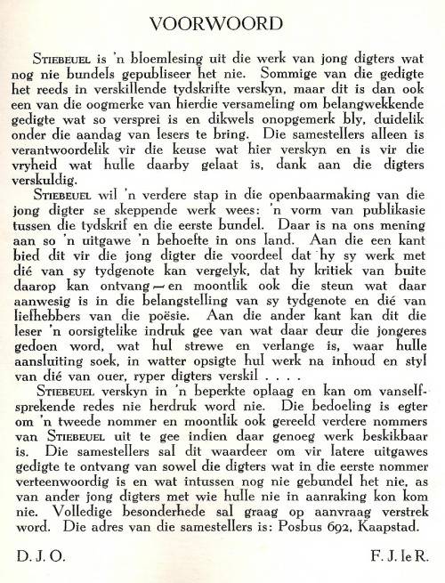 Stiebeuel, ¿n Bloemlesing.