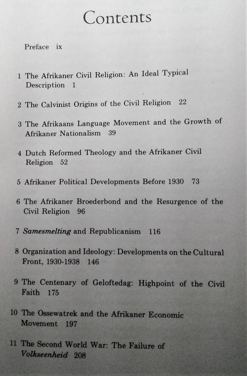 The Rise of Afrikanerdom: Power, Apartheid, and the Afrikaner Civil Religion.