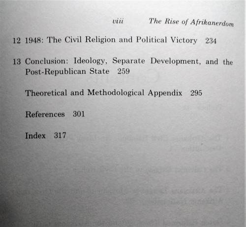 The Rise of Afrikanerdom: Power, Apartheid, and the Afrikaner Civil Religion.