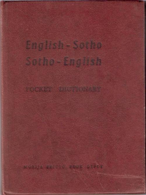 English-Sotho Sotho-English Pocket Dictionary. Very scarce item.
