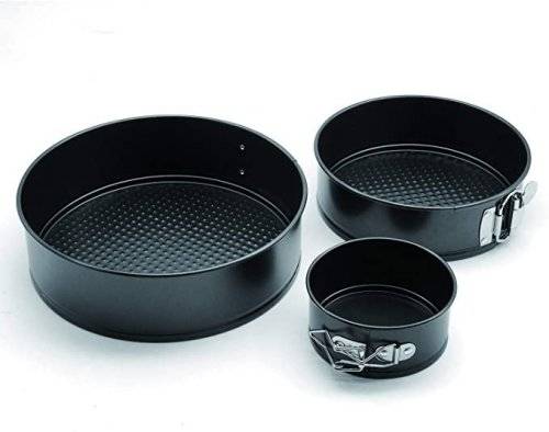 Set of 3 Non-Stick Pan Cake Mould Carbon Steel Round Pan