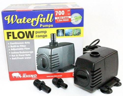 Waterfall Submersible / Inline 700 L/H Pond or Fountain Flow Water Pump