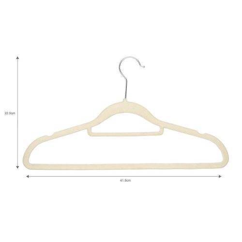 Velvet Hangers - 30 Pack - Beige