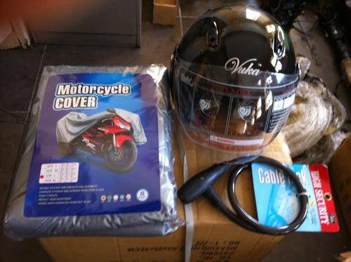 SCOOTER HELMET SIZE L;LARGE SCOOTER COVER;BIKE LOCK