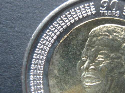 WOW !!!!! UNCIRCULATED 2008 MANDELA BIRTHDAY R5 CION ERROR  !!!!!! JUDGE IT FOR YOURSELF