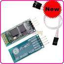 Wireless Serial 4 Pin Bluetooth RF Transceiver Module with Backplane RS232 New