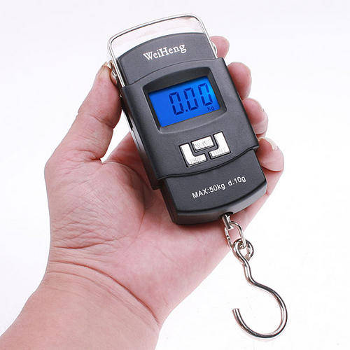 50Kg x 10g Mini Digital Scale Hanging Luggage Fishing Weighing Portable