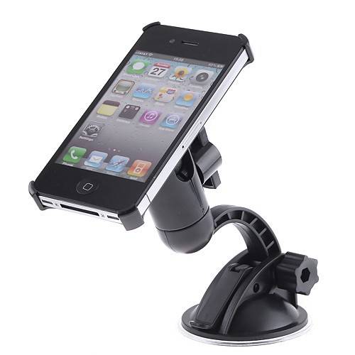 360Â°Car Suction Mount Holder Stand + Lock for Apple iPhone 4