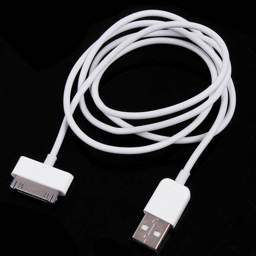 2 in 1 USB Data Charging Cable for Apple iPhone 4 3G 3GS iPod White
