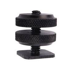 Pro Type 1/4"-20 Tripod screw to Flash Hot Shoe Adapter