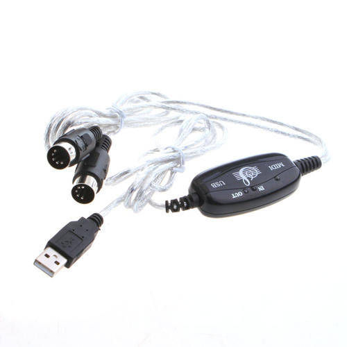 MIDI USB Cable Converter PC to Music Keyboard Adapter C929