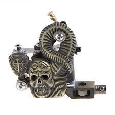10 Wrap Coils Skull Tattoo Machine Gun for Liner Shader