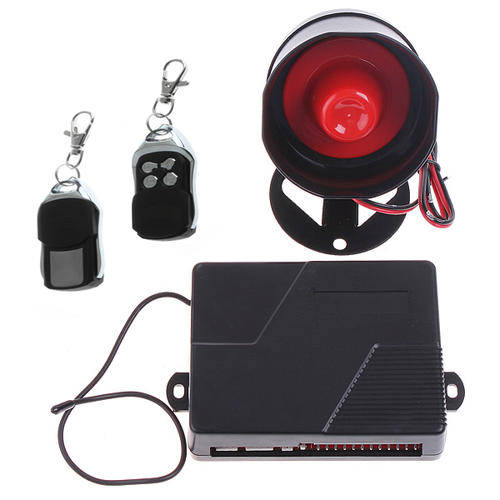 1-Way Car Alarm Protection System +2 Remote Control Engine Start K407