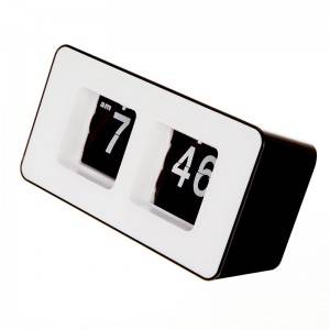 Retro Auto Flip Clock Classic Stylish Modern Desk Wall Clock H9444