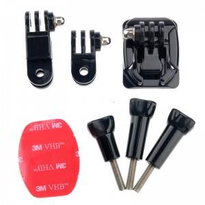 Adjustment Helmet Curved Adhesive Side Mount Kit for Gopro Hero 3+ 3 2 1 ST-18 d991