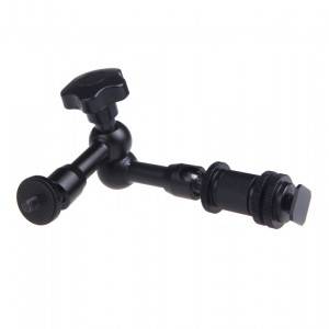 7" Inch Friction Articulating Magic 1/4" Hot Shoe Connector Arm for Camera LCD Monitor LED