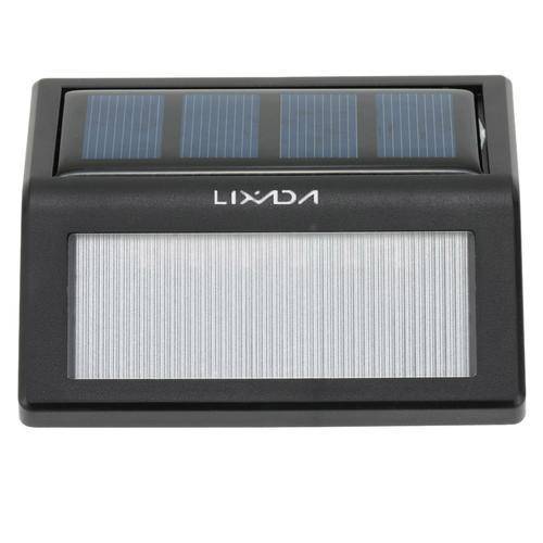 LIXADA Rechargeable Solar Power 6 LEDs 0.36W 12LM Lamp Light Sensor Wall Mount for Garden Door Entra