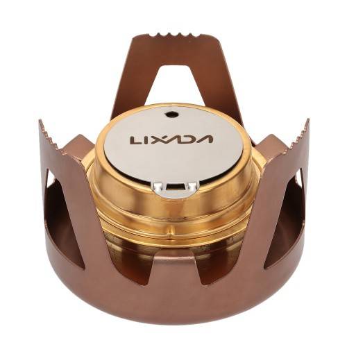 LIXADA Copper Alloy Portable Mini Ultra-light Spirit Burner Alcohol Stove Outdoor Camping Stove Furn